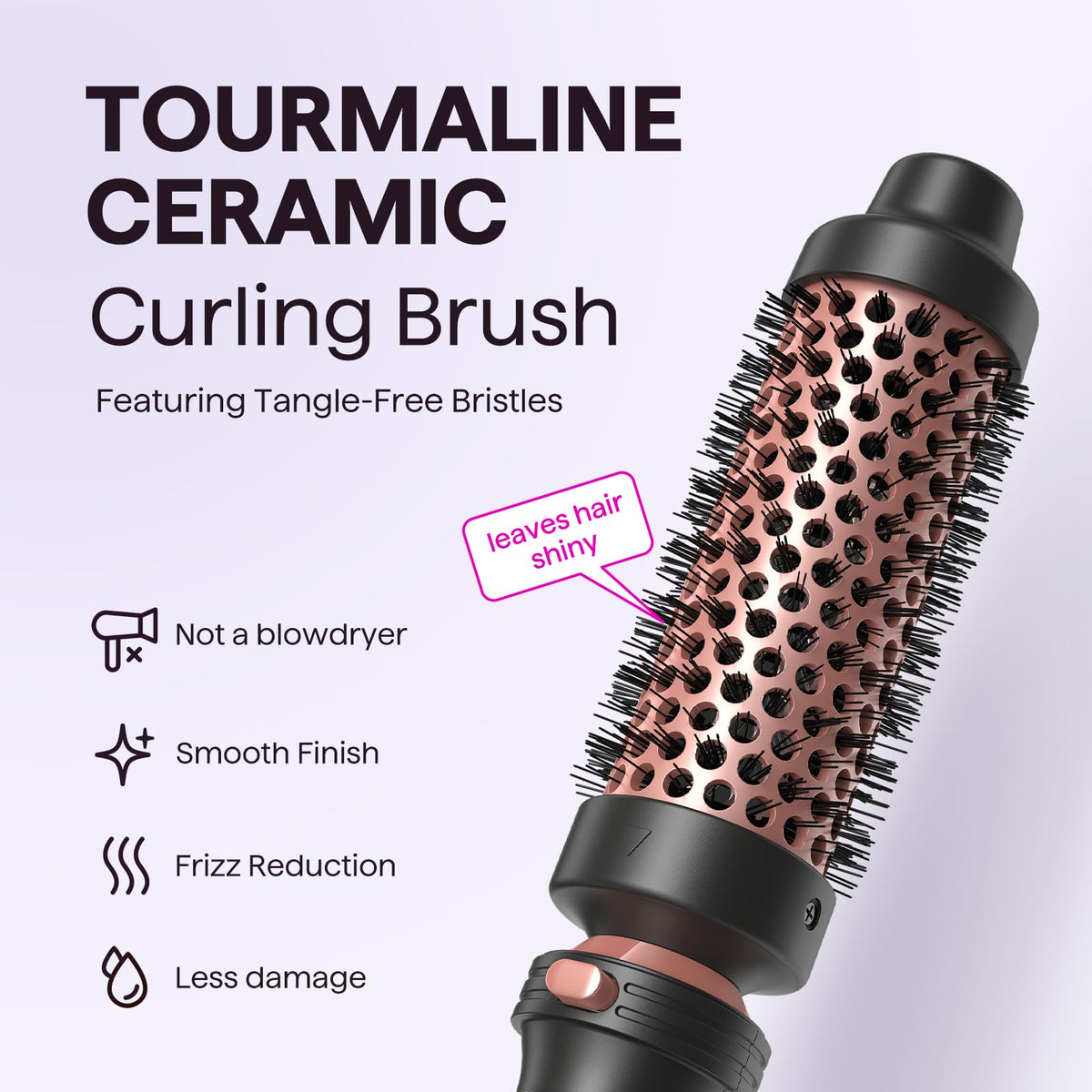 Wavytalk curling wand with 1.25 inch barrel