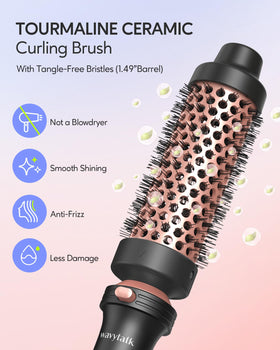 Wavytalk curling wand with heat-resistant glove