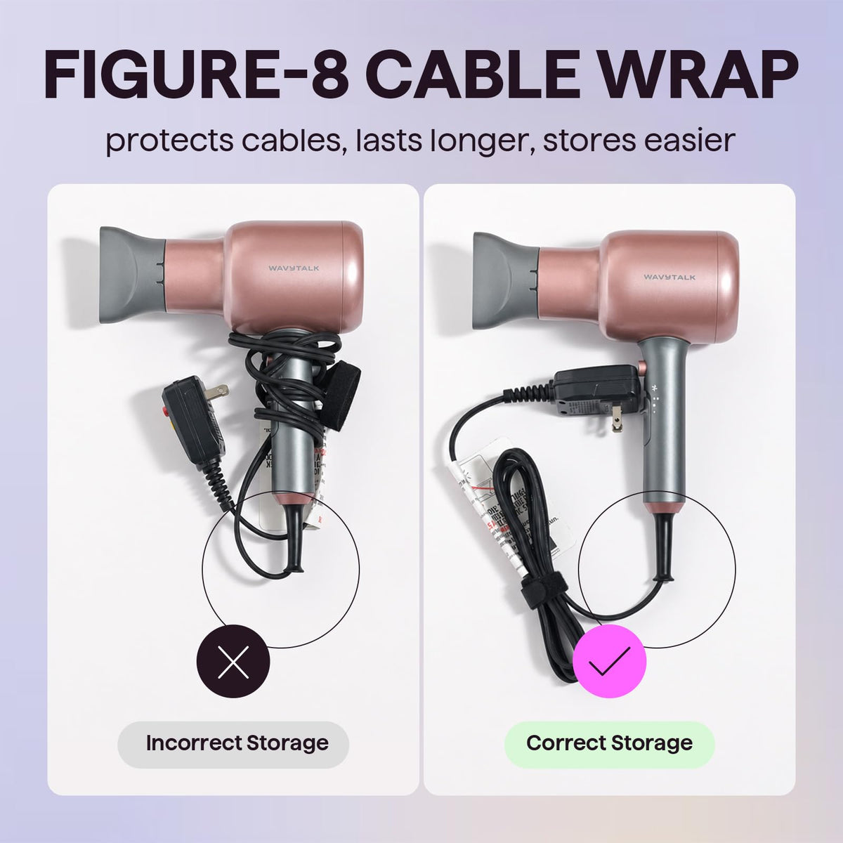 Wavytalk Ionic Hair Dryer packaging front