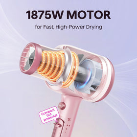 Wavytalk Ionic Hair Dryer side view with controls