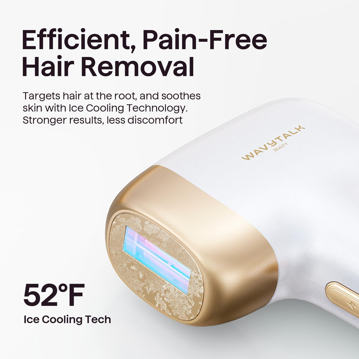 Wavytalk IPL Hair Removal Device lifestyle use on leg