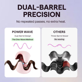 Wavytalk Power Wave Hair Crimper lightweight design in hand