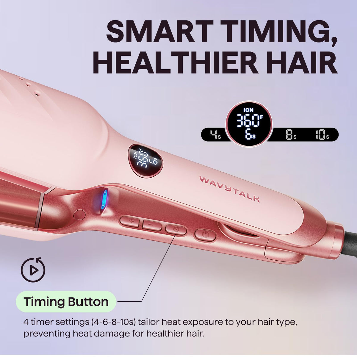 Wavytalk Power Wave Hair Crimper packaging and accessories
