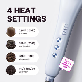 Wavytalk Pro Steam Hair Straightener Brush accessories including heat glove