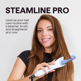 Wavytalk Pro Steam Hair Straightener Brush side view