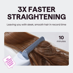 Wavytalk Pro Steam Hair Straightener Brush temperature settings display