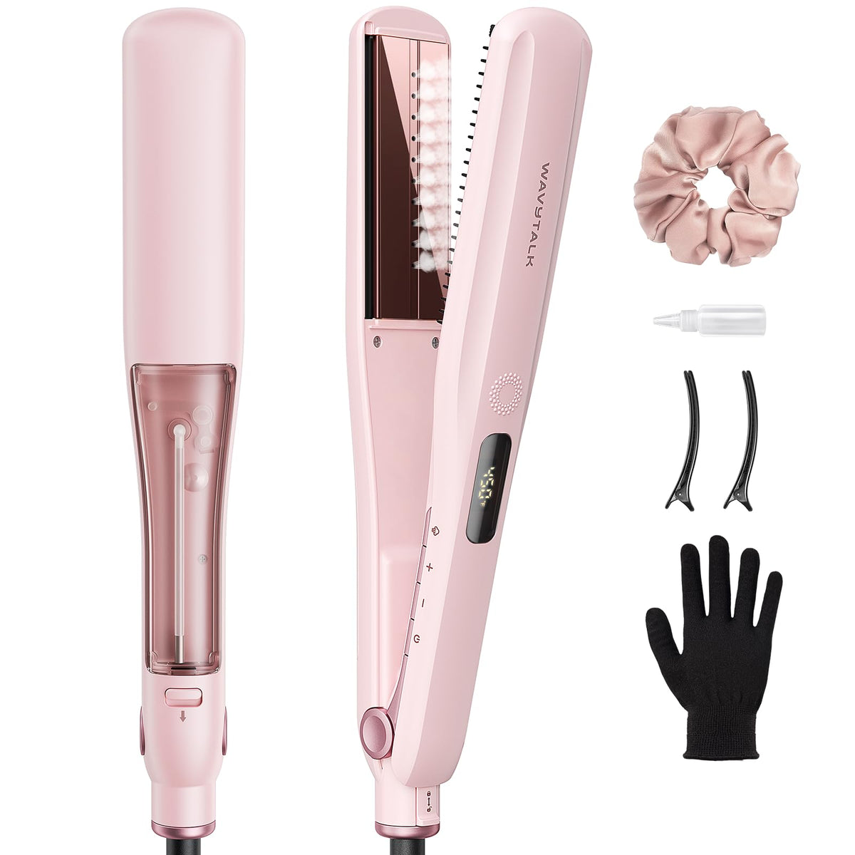 wavytalk Steam Hair Straightener front view