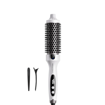 Wavytalk Thermal Brush 1.5-inch front view with LED display