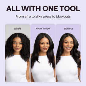 wavytalk Thermal Brush 1.5 inch showing LED display