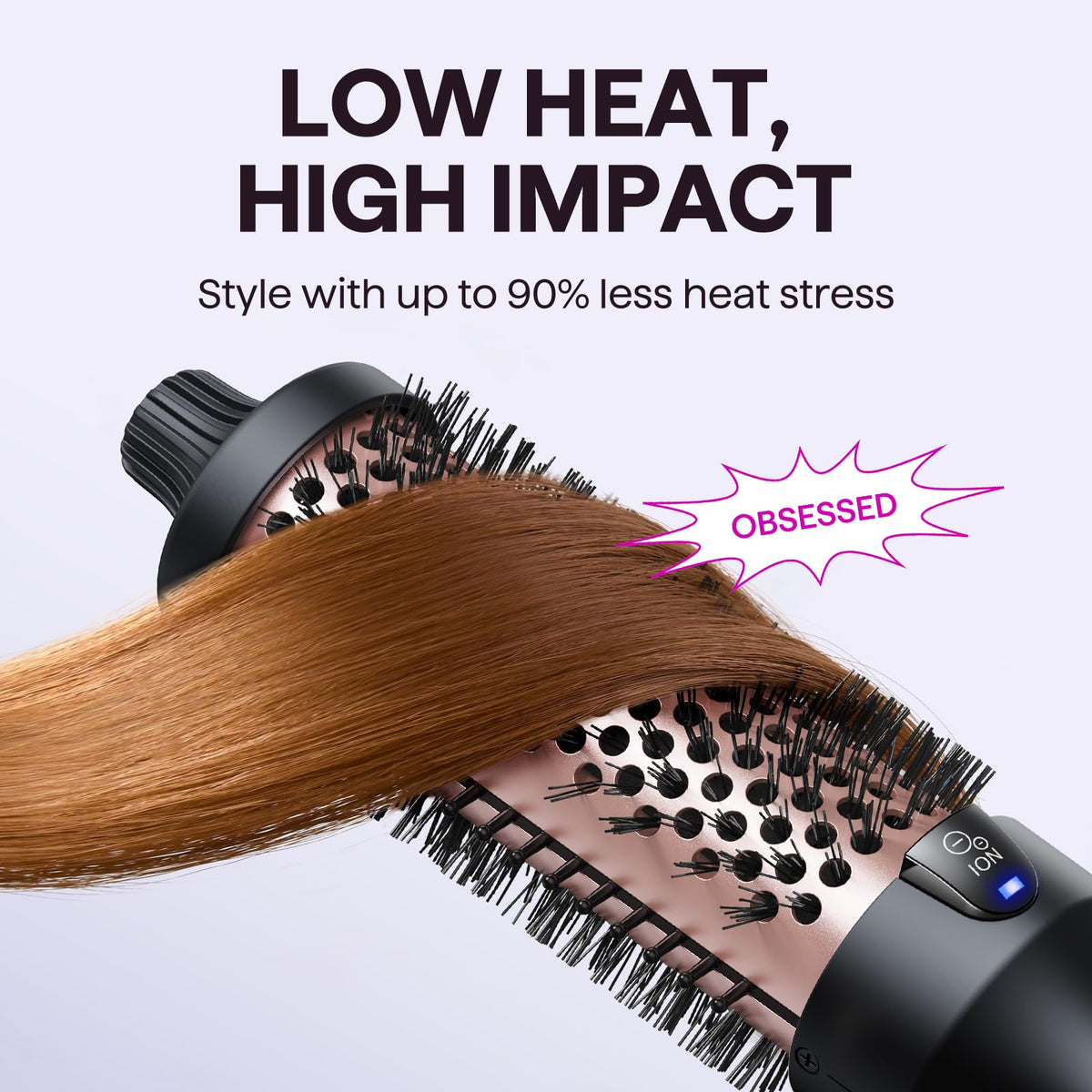 Wavytalk Thermal Brush 1.5-inch side view showing barrel