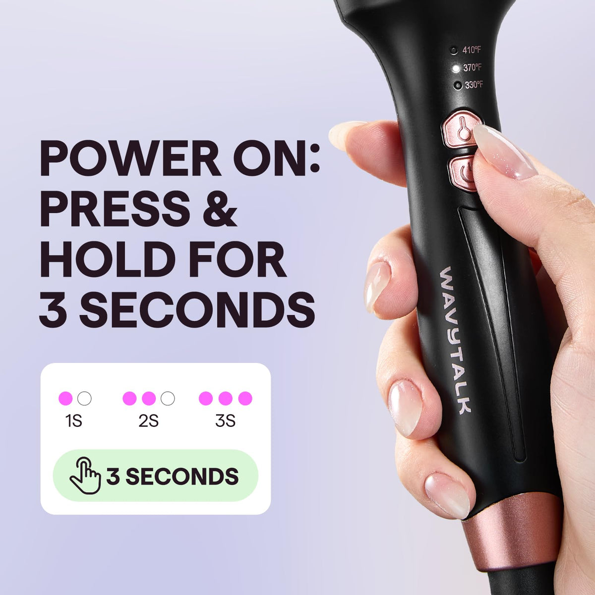 Wavytalk Thermal Brush Blowout Express 1.5-inch showing ionic technology
