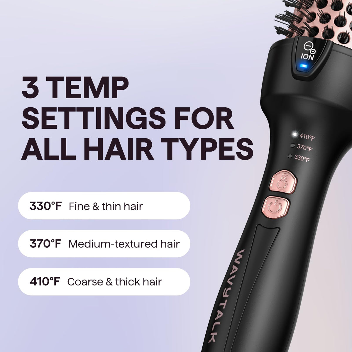 Wavytalk Thermal Brush Blowout Express 1.5-inch travel-friendly design
