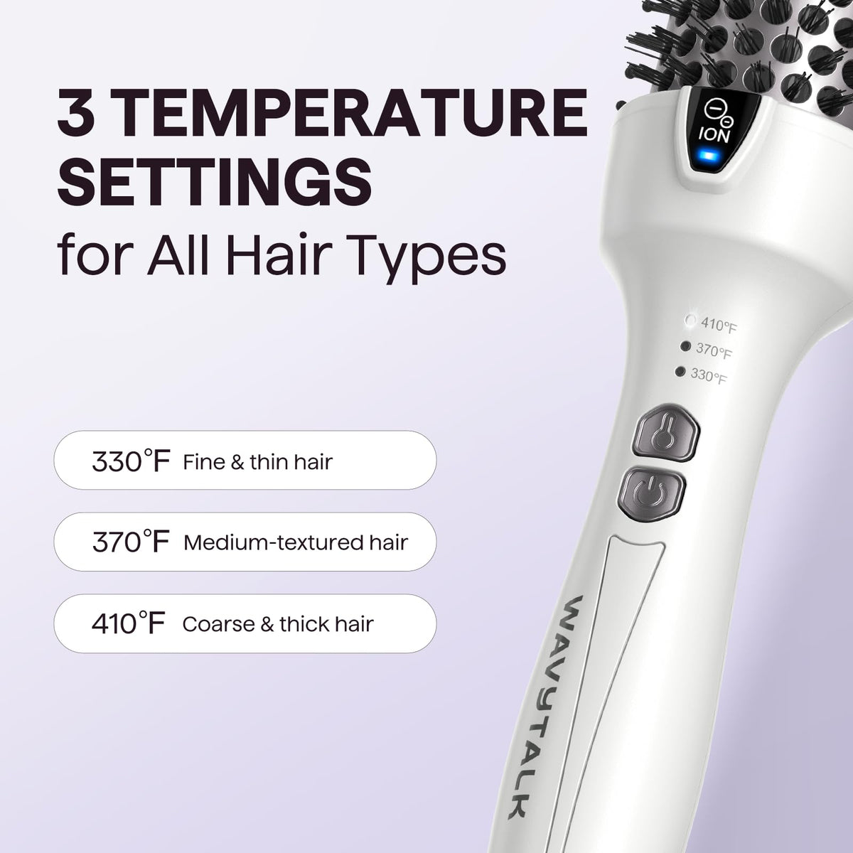Wavytalk Thermal Brush Blowout Express 1.5-inch with ionic technology detail