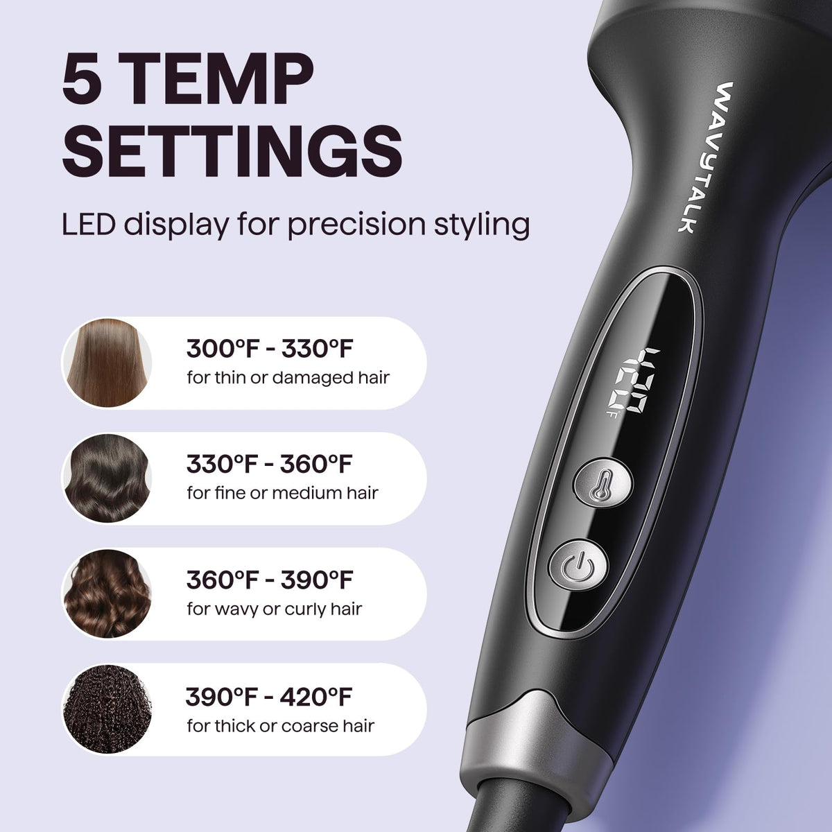 Wavytalk Thermal Brush Blowout Grande close-up of bristles