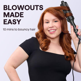 Wavytalk Thermal Brush Blowout Grande with styling results