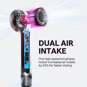 Wavytalk Turblow Pro Hair Dryer showing control settings
