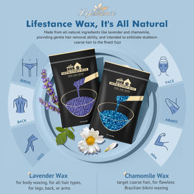 Wax beads and applicators from Lifestance waxing kit