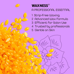 Wax Necessities Film Hard Wax Beads being melted in a wax warmer