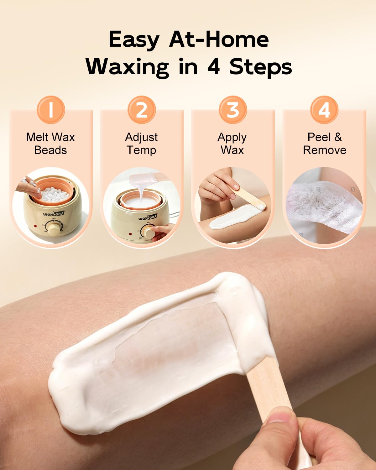 waxfans Mini Wax Pot with detachable silicone pot