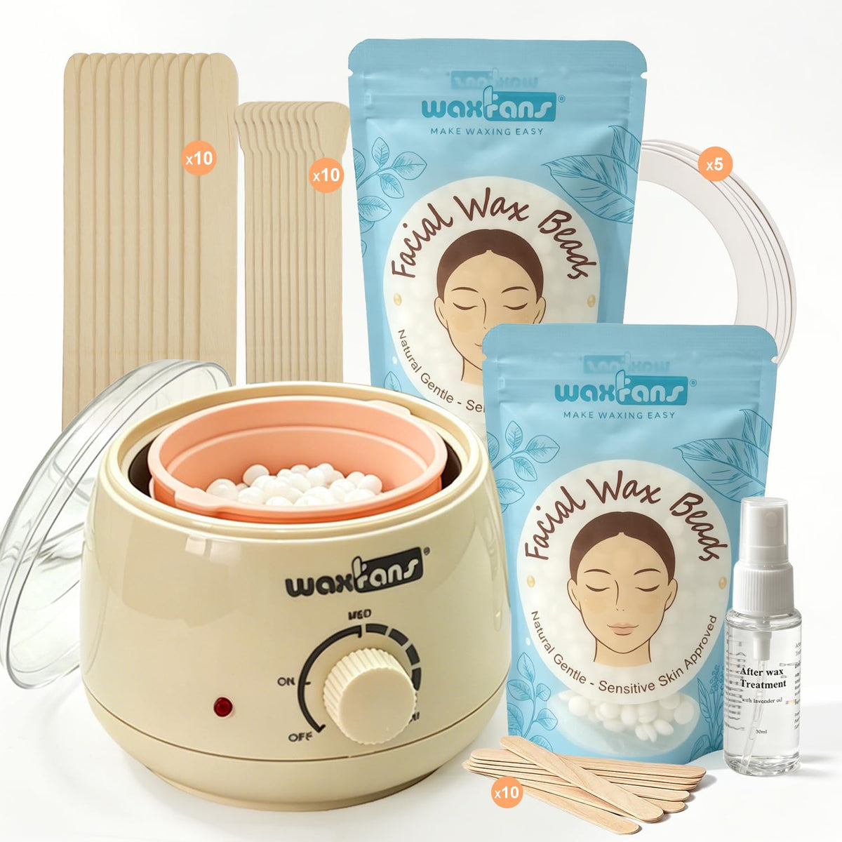 waxfans Waxing Kit Mini Wax Pot front view