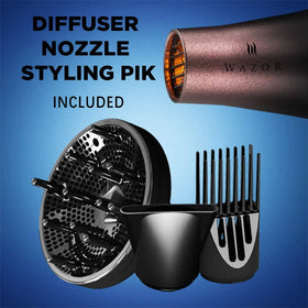 Wazor Hair Dryer lifestyle scene in bathroom