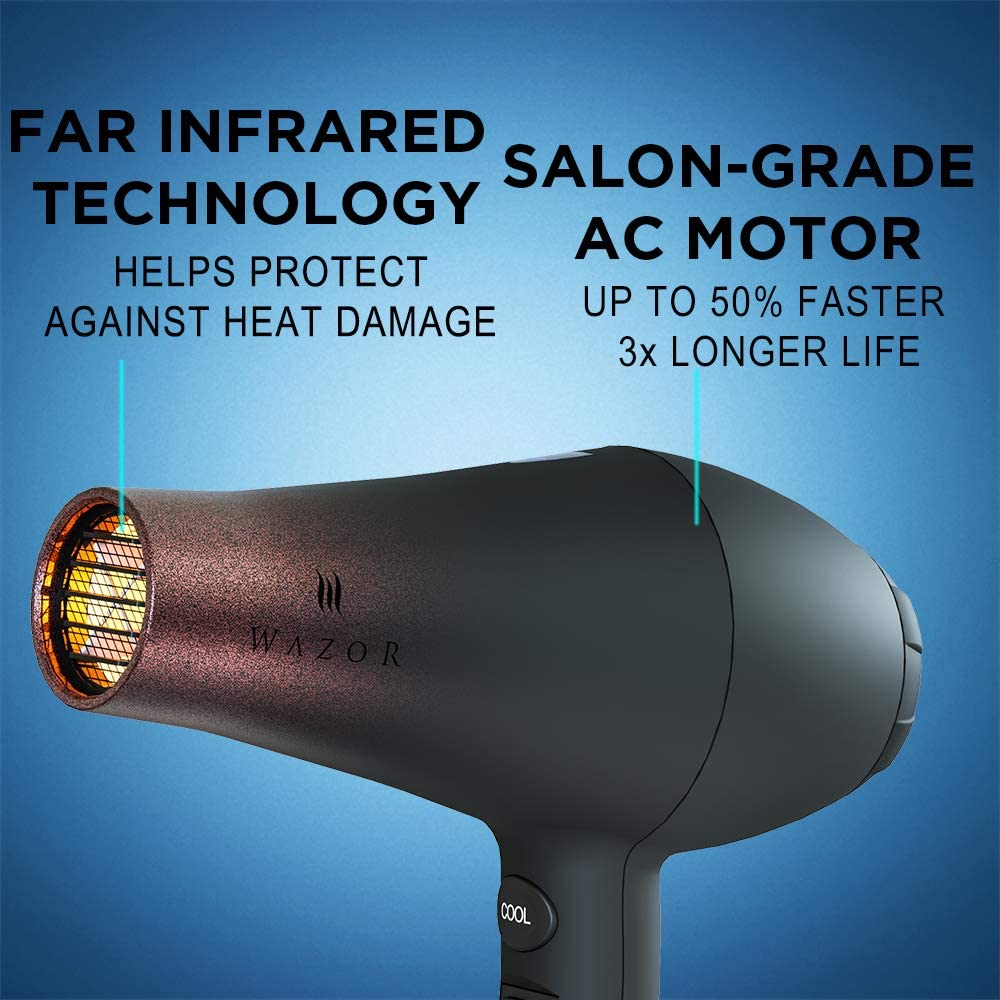 Wazor Professional Hair Dryer with diffuser attachment