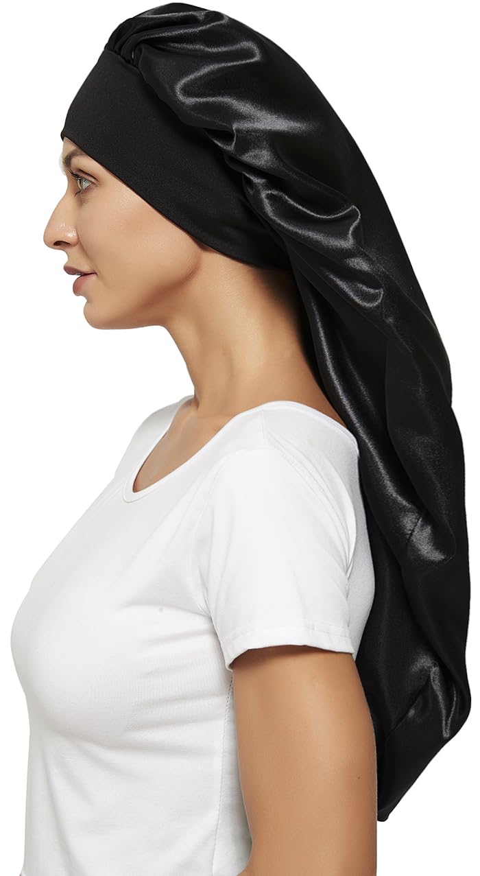 Wbfwbb bonnets in use while applying makeup