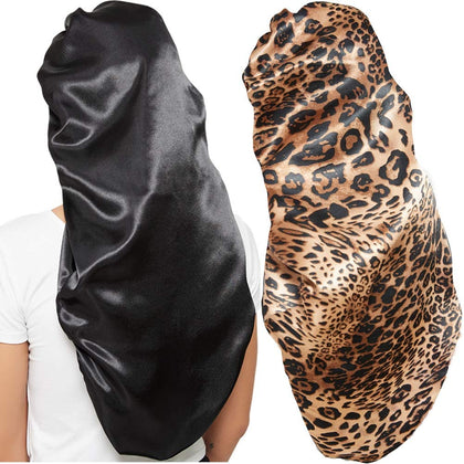 Wbfwbb Silk Bonnet black model front view