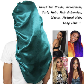 Wbfwbb Silk Bonnet in use during makeup application