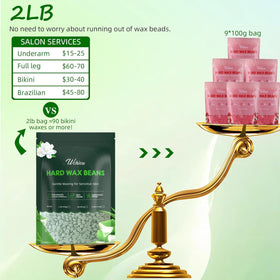 Wchiou wax beads with aloe vera leaves