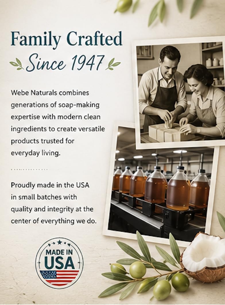 WEBE Castile Soap used for dishwashing