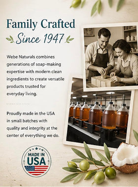 WEBE Castile Soap used for dishwashing
