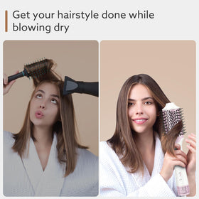 webeauty 2-in-1 Blow Dryer Brush back view