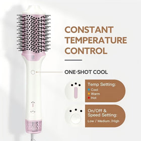 webeauty 2-in-1 Blow Dryer Brush close-up of ceramic bristles