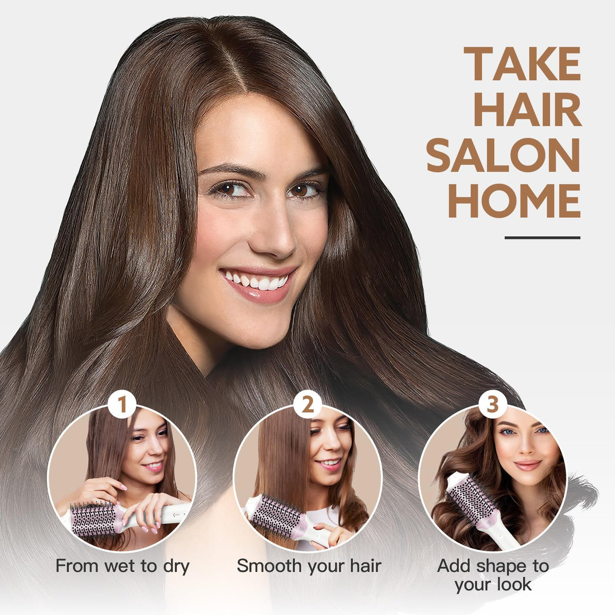 webeauty 2-in-1 Blow Dryer Brush packaging front