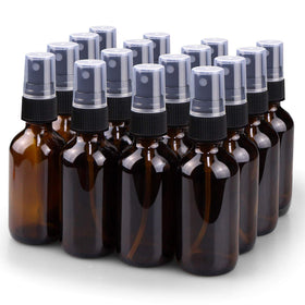 Wedama 2 oz amber glass spray bottle front view