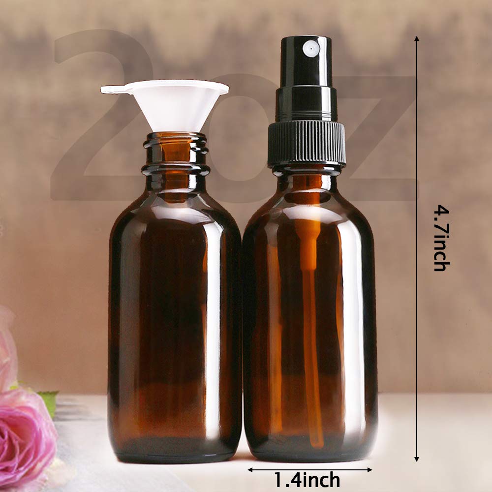 Wedama amber glass spray bottle lifestyle scene