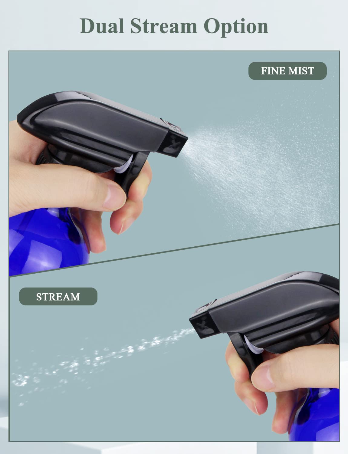 Wedama Glass Spray Bottle with label for organisation