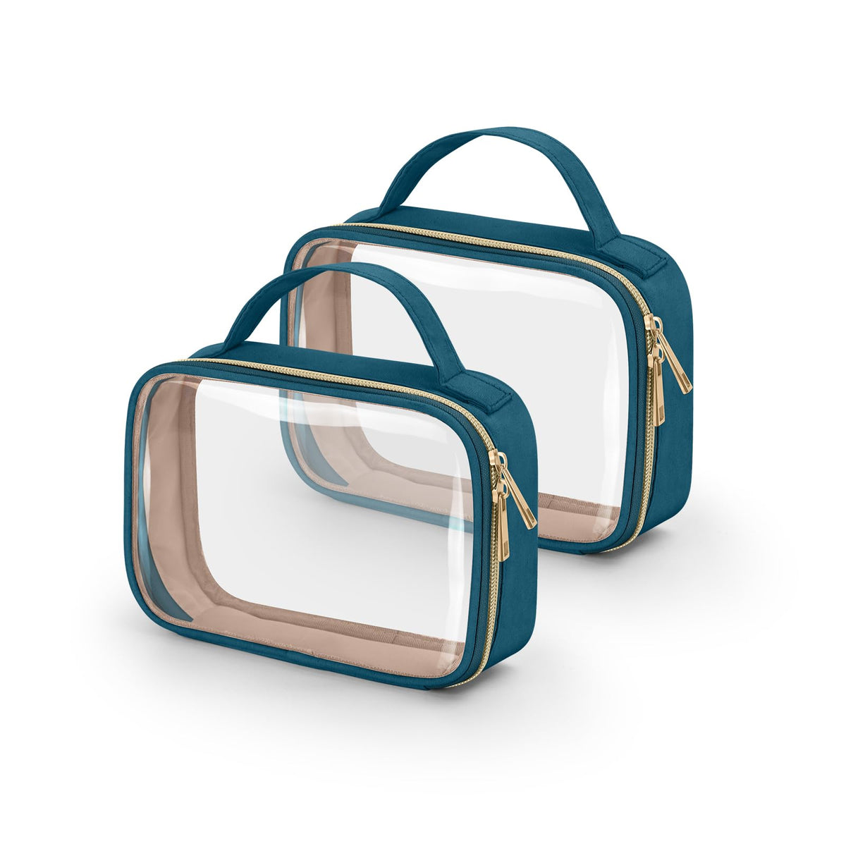 Wedama TSA approved clear toiletry bag front view