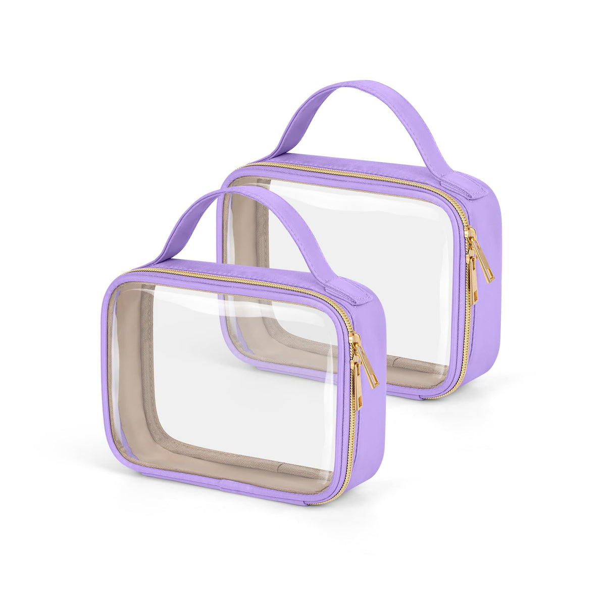 Wedama TSA Approved Toiletry Bag front view, purple colour