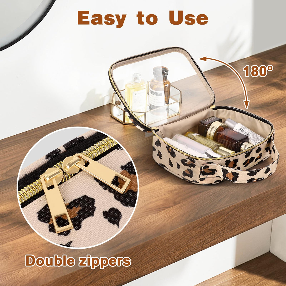 Wedama TSA Approved Toiletry Bag hanging from a hook