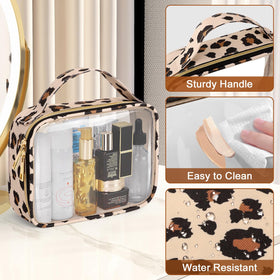 Wedama TSA Approved Toiletry Bag in a suitcase with other travel items