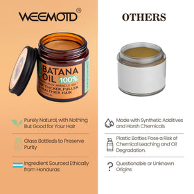 WEEMOTD Batana Oil texture close-up on hand