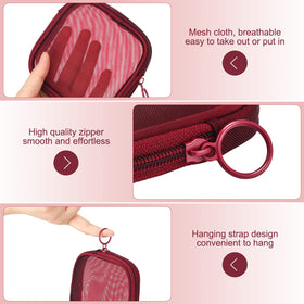 Weewooday Mesh Makeup Bag showcasing transparent design