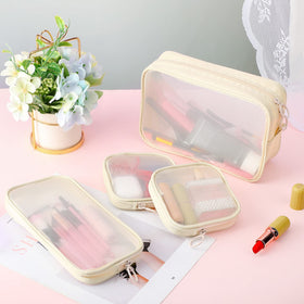 Weewooday mesh makeup bags stacked together