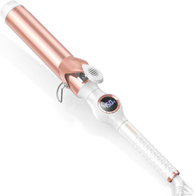 WEEYUM 1 1/2 inch curling iron front view with ceramic barrel