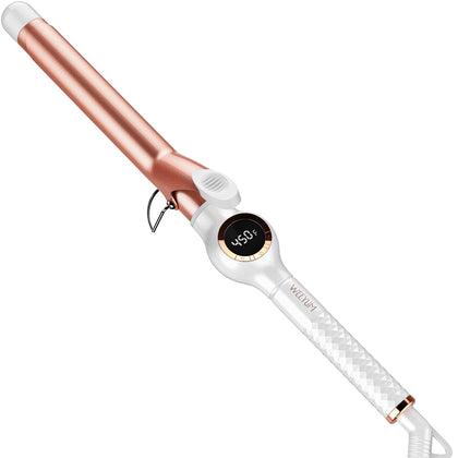 WEEYUM 1 Inch Curling Iron front view with long barrel