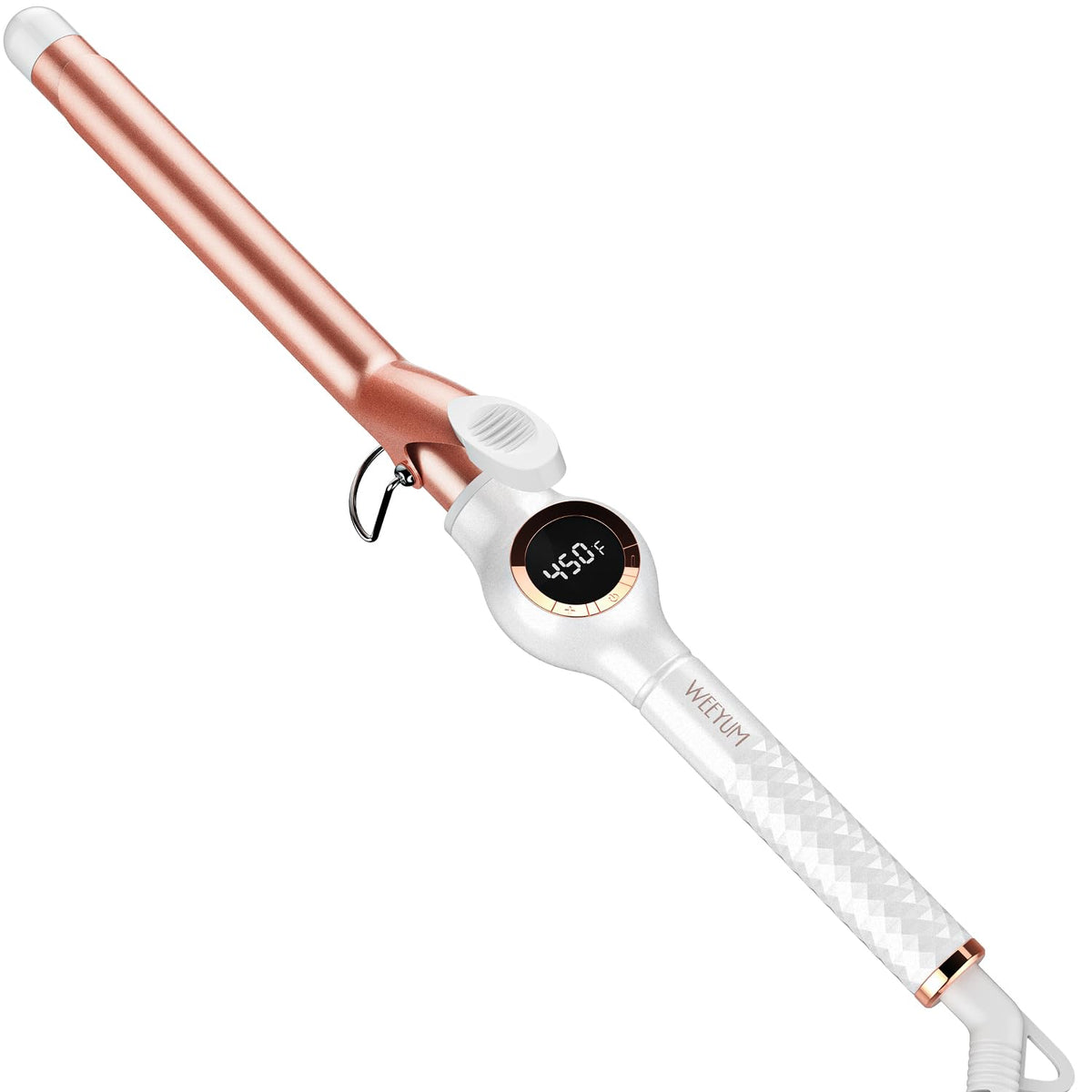 WEEYUM 3/4 Inch Curling Iron long barrel front view