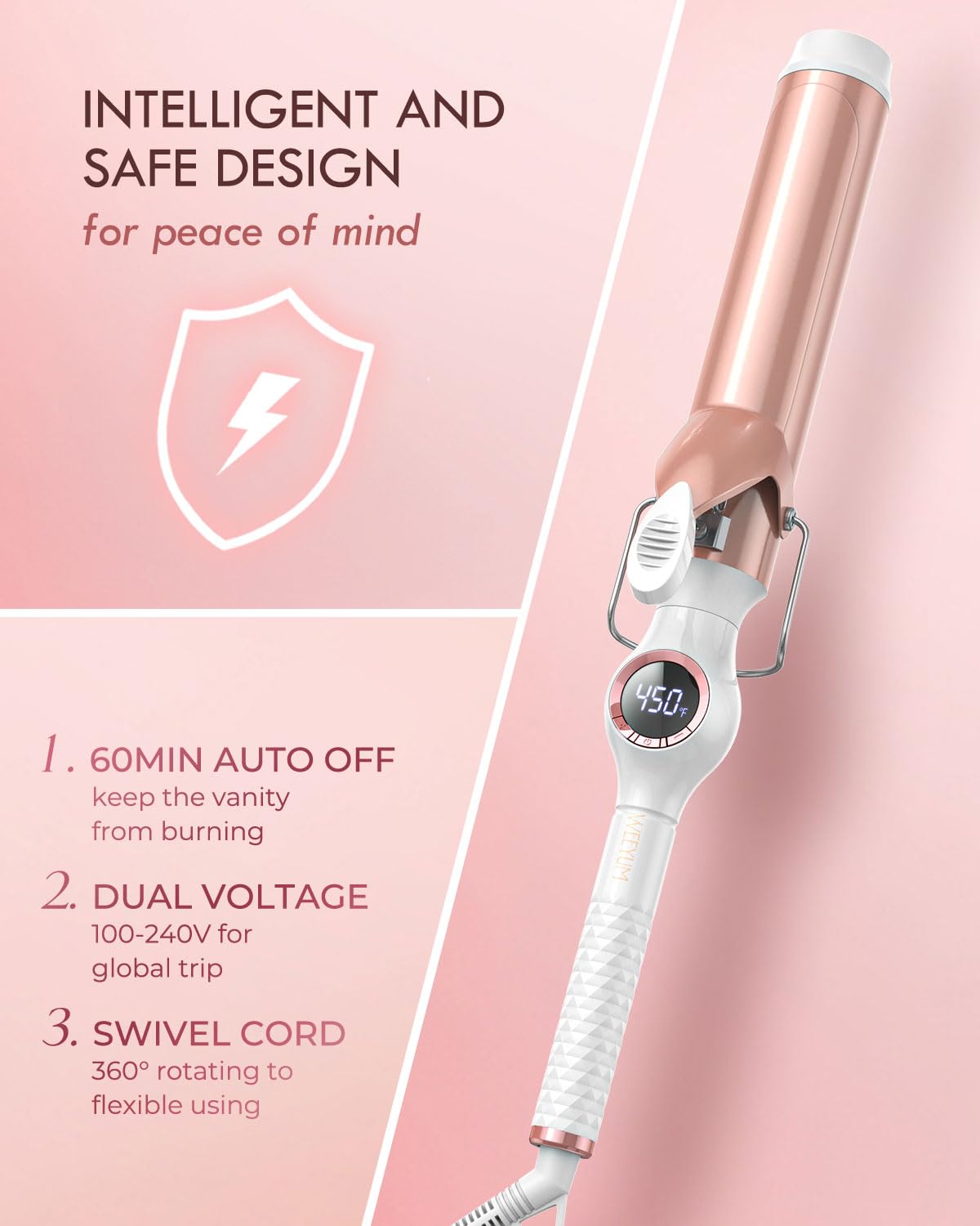 WEEYUM curling iron packaging display