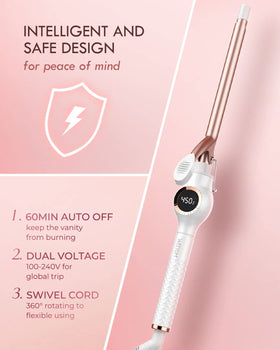 WEEYUM curling iron packaging front view